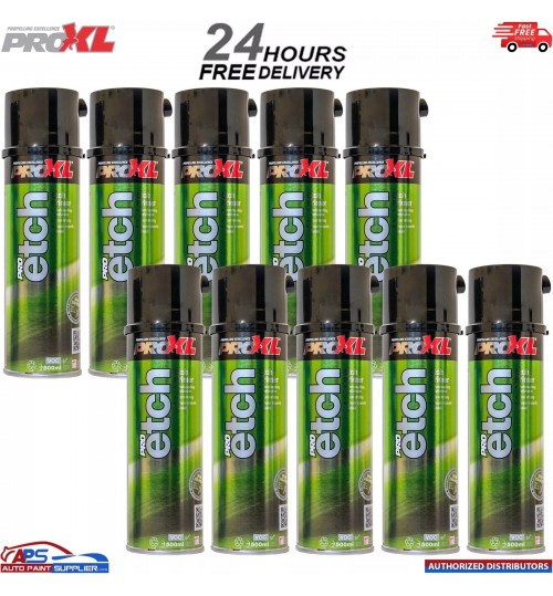 10x PRO XL PRO ETCH PRIMER AEROSOL SPRAY - 500ML PROXL HIGH QUALITY - GREY